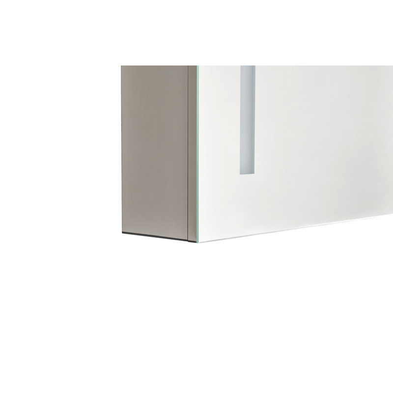 40 po X P 30 po Grande armoire à pharmacie rectangulaire en aluminium avec miroir H H