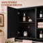 Armoire à pharmacie murale avec miroir en bois de luxe moderne l 36 po x H 28,7 po Luxe-129387526