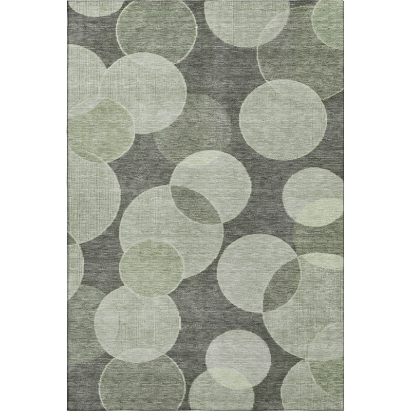 Premium Machine Washable Lubbers AMF1751 Geometric Rug, Rectangle 3' x 5'