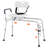 Sliding Tub Transfer Bench Shower Chair With Reversible Backrest And Cut-Out Seat For Easy Bathing
