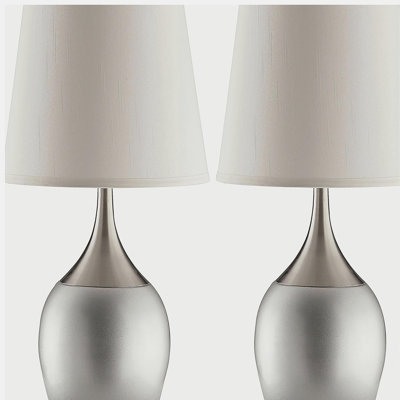 Lampe de table Waterdrop Silver Empire (ensemble de 2)
