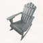 Chaise Adirondack inclinable en bois