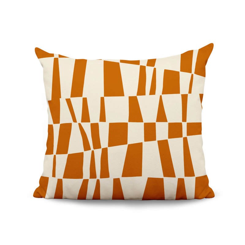 Housse et insert de coussin décoratif en polyester, L 19 po x H 19 po, Orange