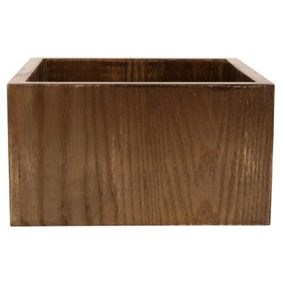 WB-955-GA – 9.5" Square Wood Riser For Acrylic Juice / Beverage Dispenser, 5" Tall (Fits DISP-3)