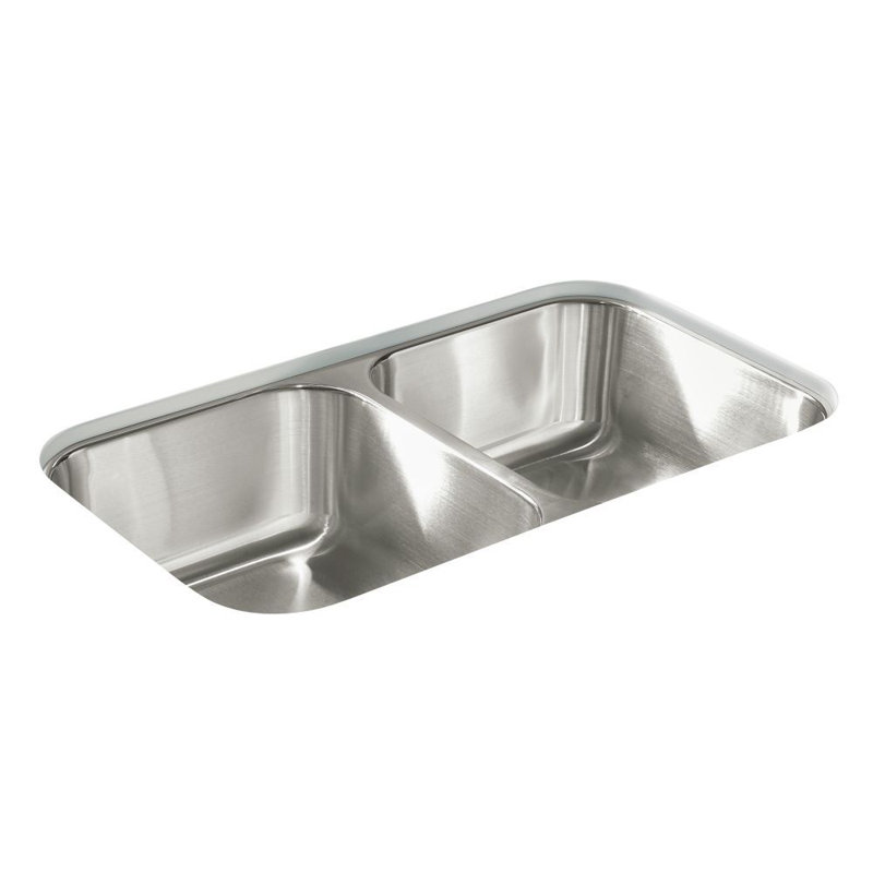Évier de cuisine à double cuve encastrable L 32 po x l 18 po McAllister