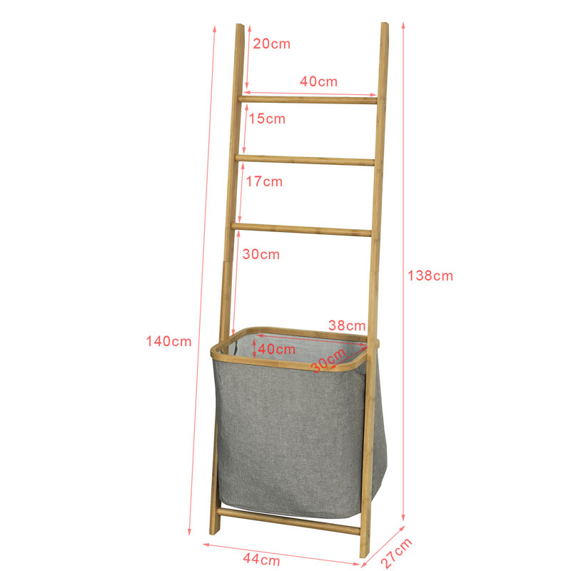 Daxton Wood 3 Freestanding Towel Rack
