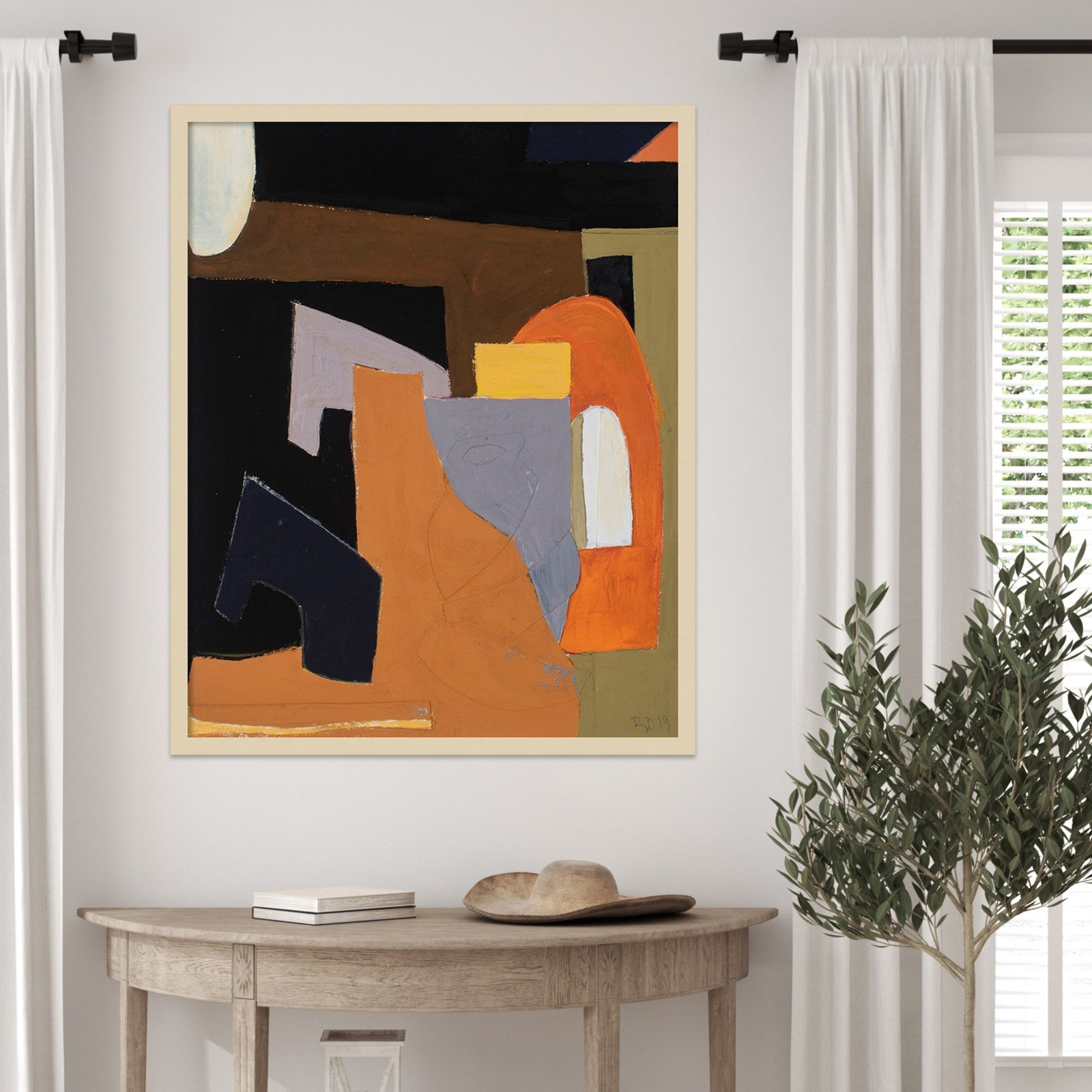 Solano "The Olive Press Room" Print, 33" H x 27" W, Brown