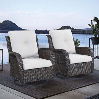 Chaise de patio avec coussins Tonry