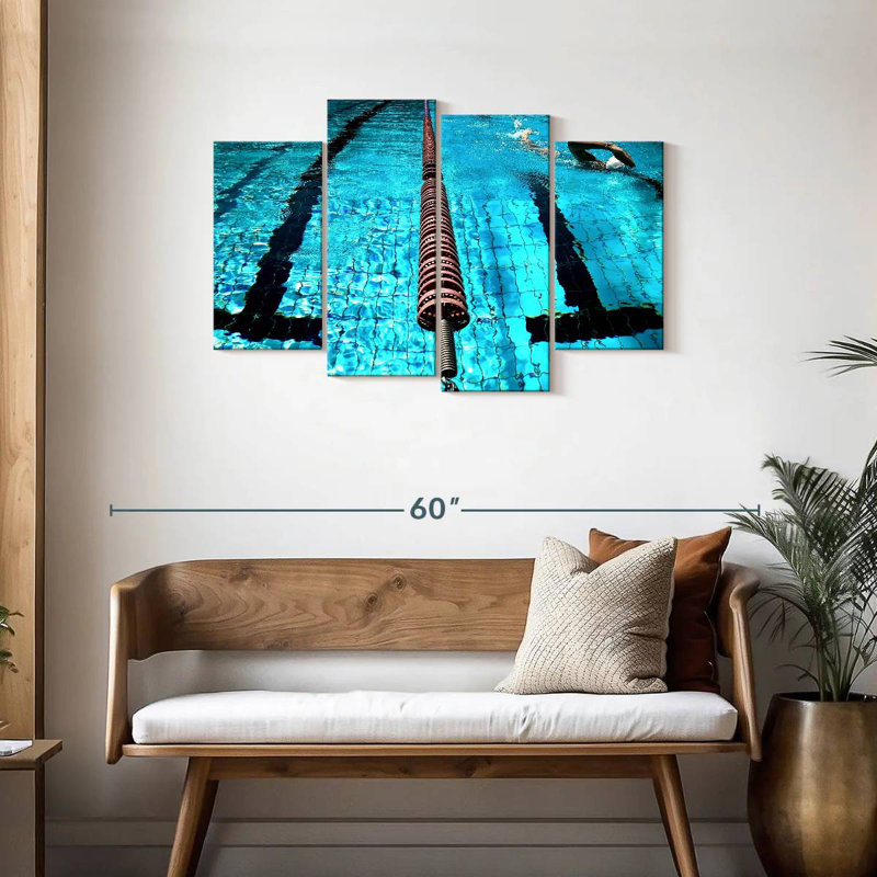 Sireci Into The Swimming Pool, 27" H x 43" W