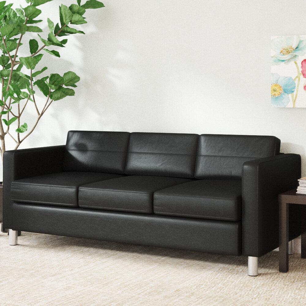 Santiago Pillow Top Arm Sofa with Wood Legs + Reviews