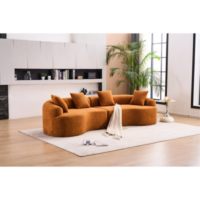 4 modulaire orange - Tissu respirant éponge sécuritaire et confortable pour le confort