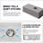28" L Undermount Single Bowl Stainless Steel Kitchen Sink-133737919