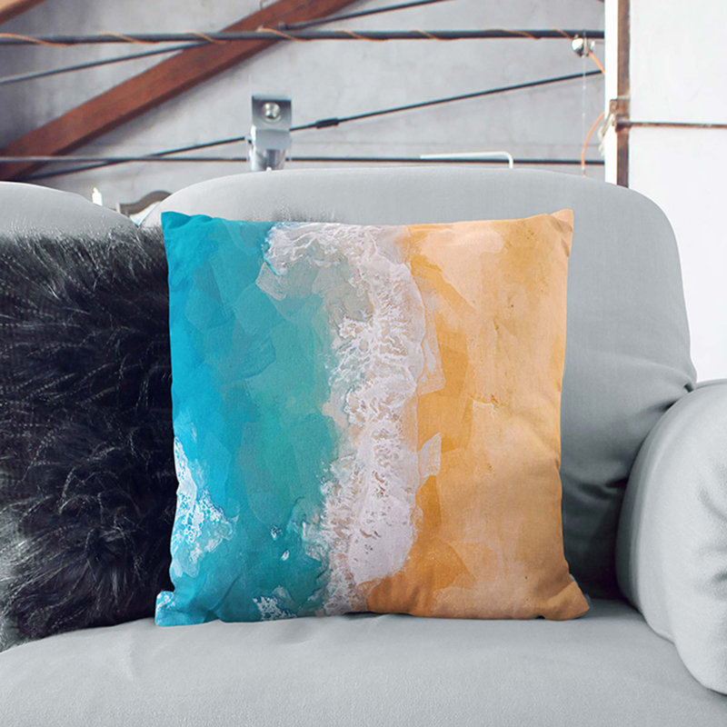 Abstract Square Throw Cushion, 55 x 55 cm