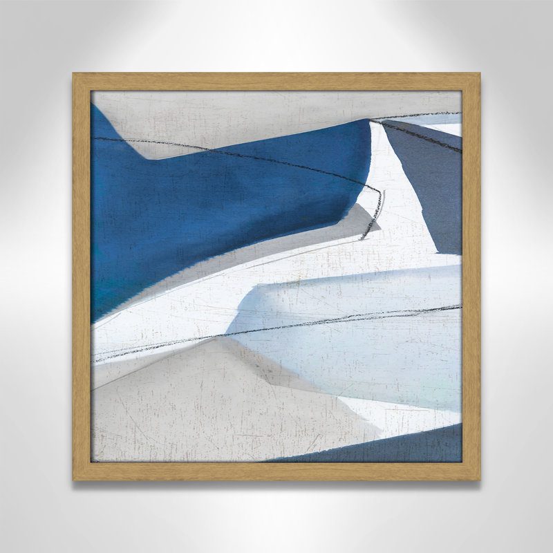 «Dynamic Drifts II» par Emma Peal, Cadre naturel naturel, Pas de tapis, H 17 po x l 17 po x P 0,75 po