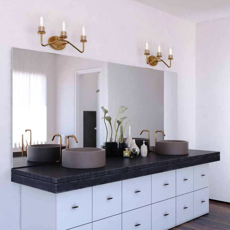 Beverly 3 - Light Dimmable Vanity Light, Brass