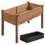 Rectangle Wood  Planter Raised Bed-238315555