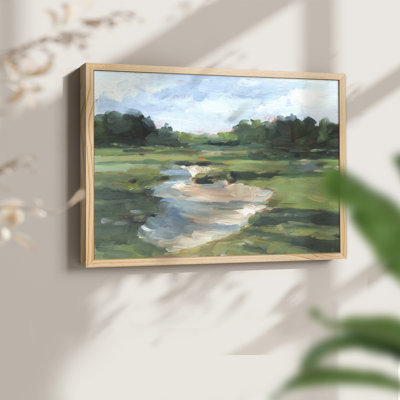 Étude de terrain de golf I - Reproduction encadrée - Restickable