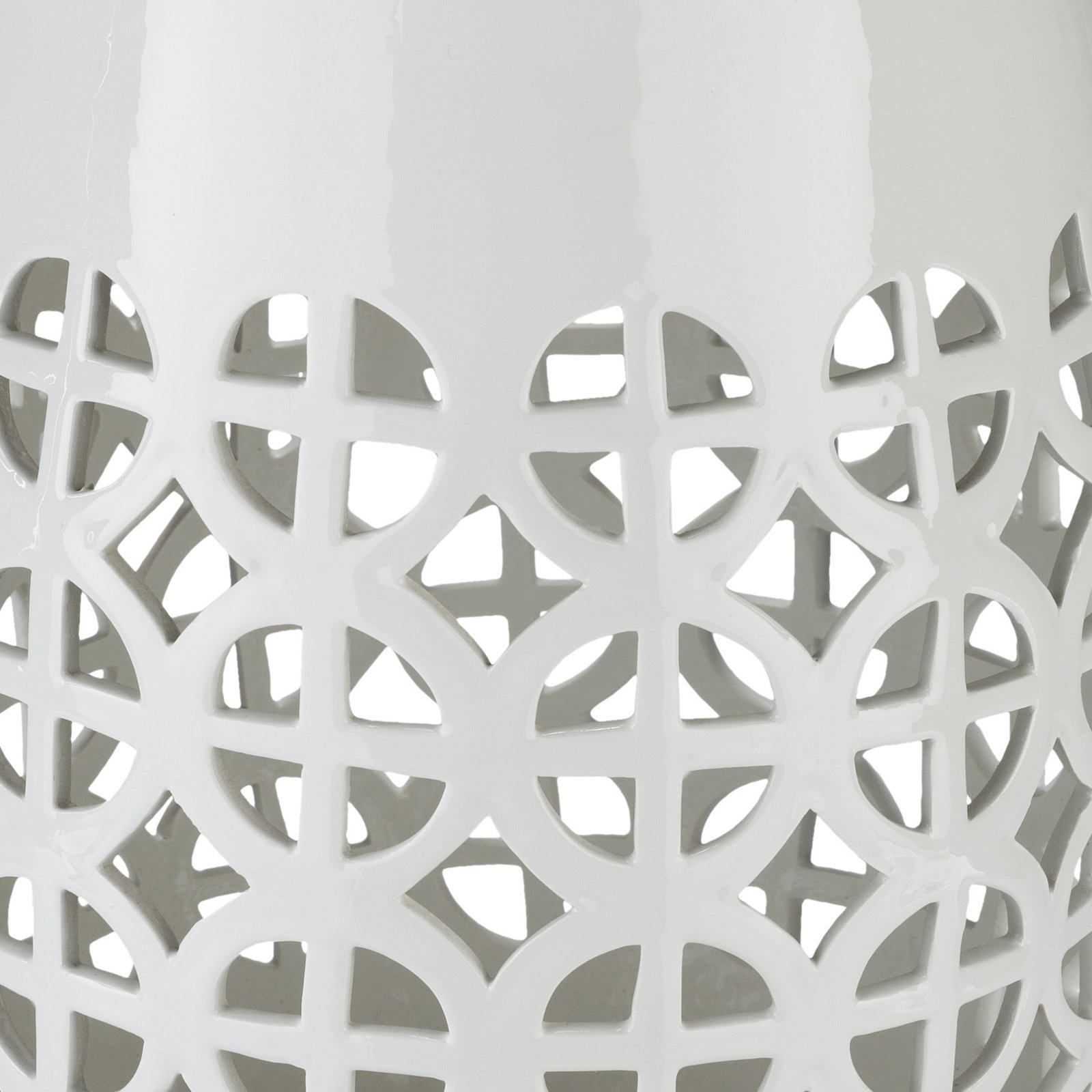 Becquere Ceramic/Porcelain Garden Stool, White