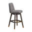 Tabouret de bar ou de comptoir Dunamuggy en bois de chêne avec siège en tissu - ensemble de 4-2092895194-2092895205-2092895207