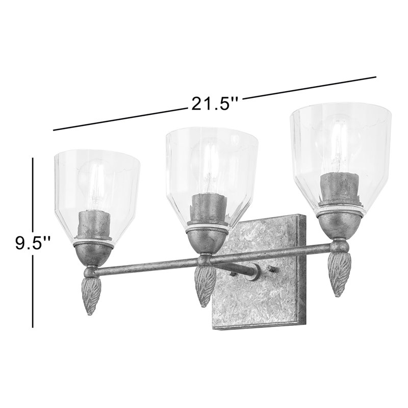 Ensemble de meuble-lavabo 3 lumières Stiefel, Chrome / or
