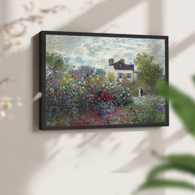 Le jardin de l'artiste à Argenteuil - reproduction encadrée - réaménageable