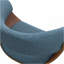 Sheldon - Tabouret de bar pivotant réglable - Bleu denim