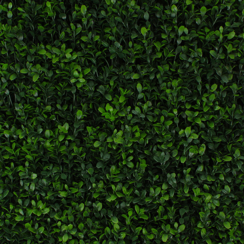 20'' Green Faux Boxwood Hedge Panel Set