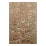 Rug & Kilim’S Persian Tabriz Style Rug In Beige-Brown With Floral Patterns