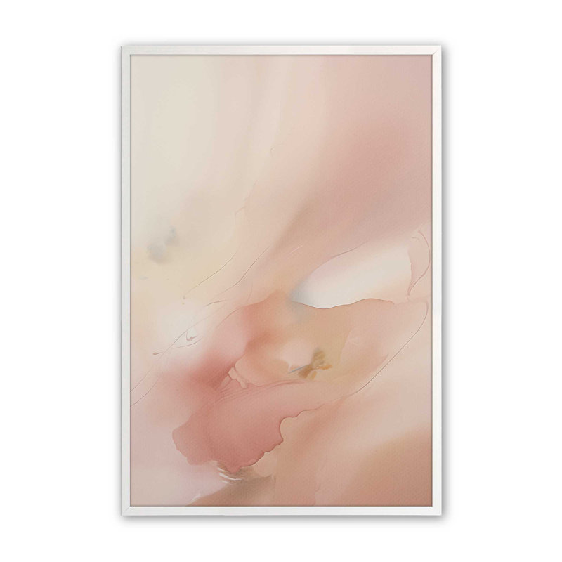 Imprimé pastel «Paradise Delight II», Cadre opaque blanc, H 25 po x l 19 po