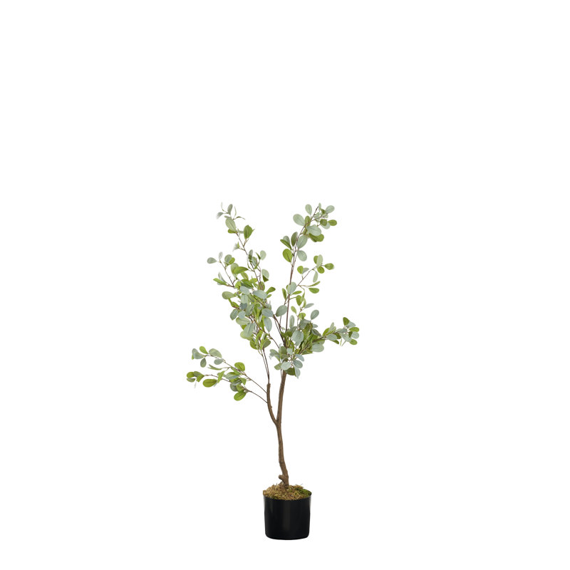 48 po Faux plante d'eucalyptus en pot