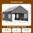 10 Ft. W X 20 Ft. D Heavy Duty Carport Portable Garage-124425491-124425492