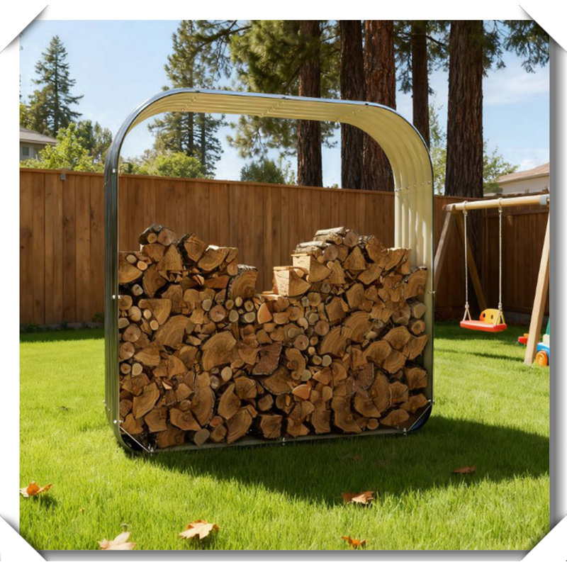 Support de rangement en bois pour le bois de chauffage