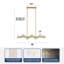 Luminaire linéaire 40 "pour îlot de cuisine en cristal 40"