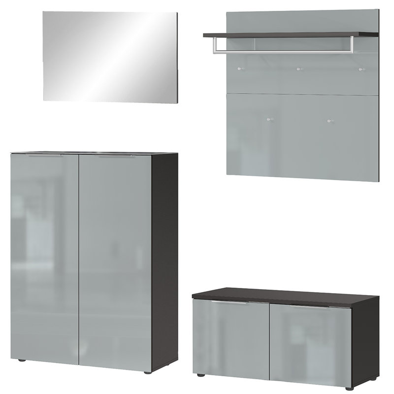 Genova Hall Tree with Bench and Shoe Storage