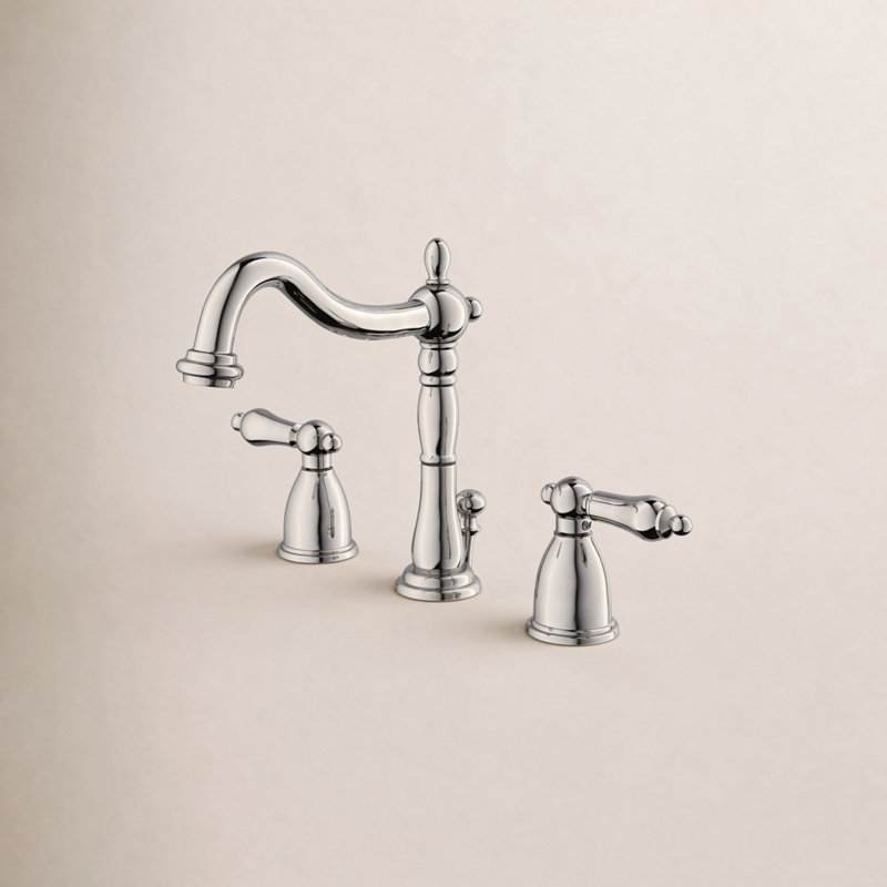 Robinet de salle de bain espacé Kingston, Nickel poli