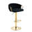 Christal Swivel Upholstered Velvet Adjustable Height Counter Stool-103009165