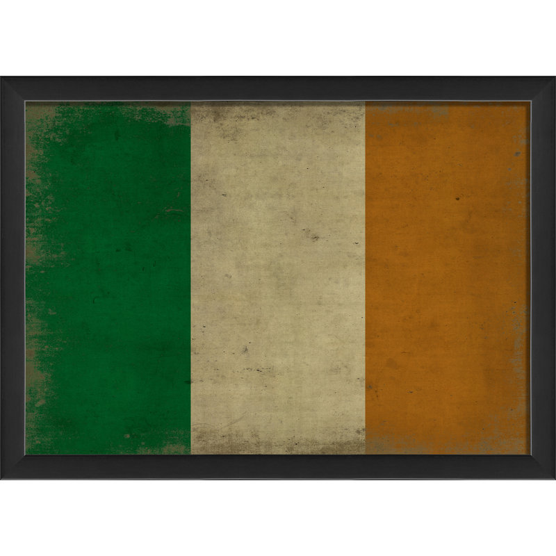 « irish flag iii », impression encadrée