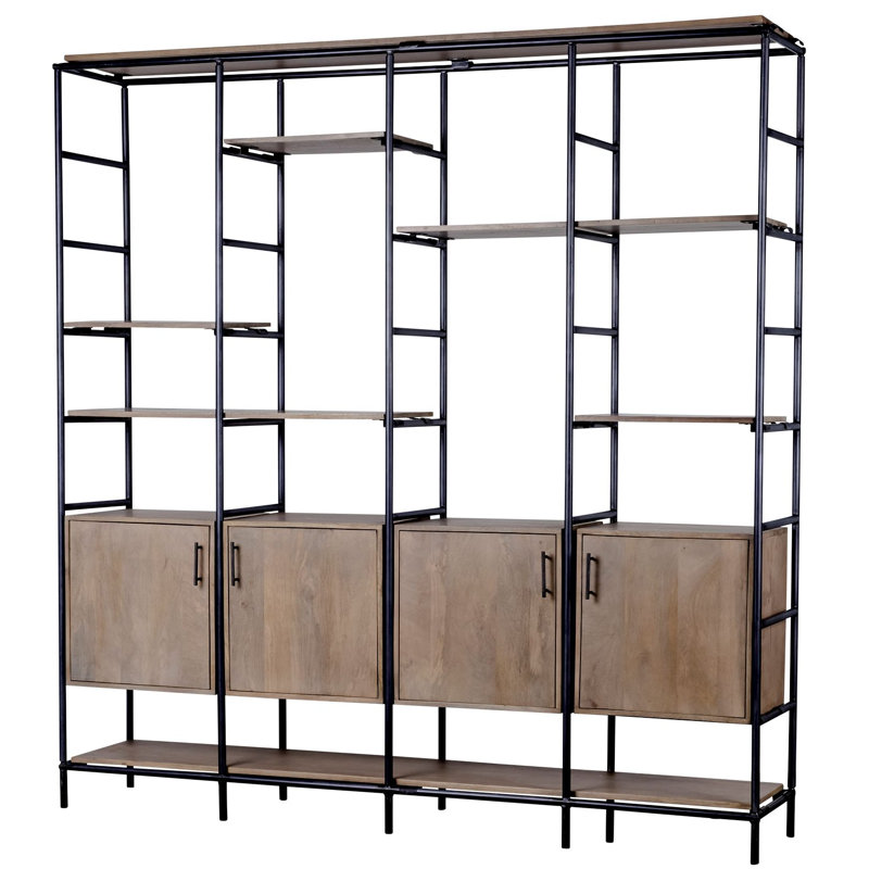 Étagère à livres H 82 po x l 90 po Zona, H 90 po x l 82 po