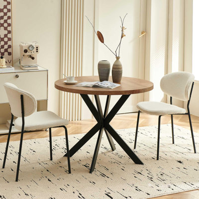 2-Seater Round Kitchen Table Chairs Set