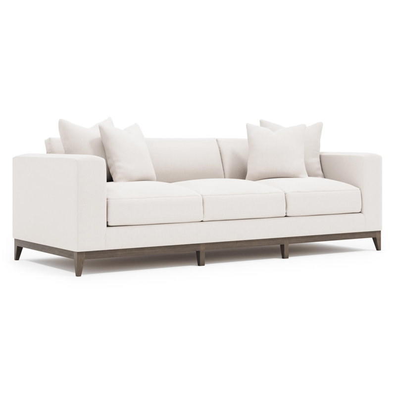 Noel Upholstered 100'' Sofa, Cream Boucle 1273-002, Molasses
