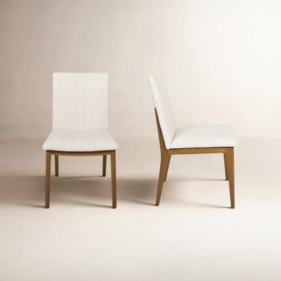 Joshua 19.25'' H Upholstered Oak Accent