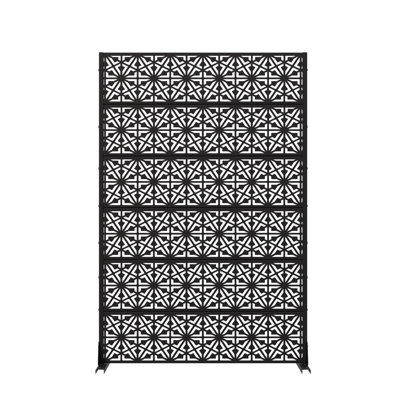 Lorien 6 ft. H x 4 ft. W Privacy Metal Screen Fence Panel