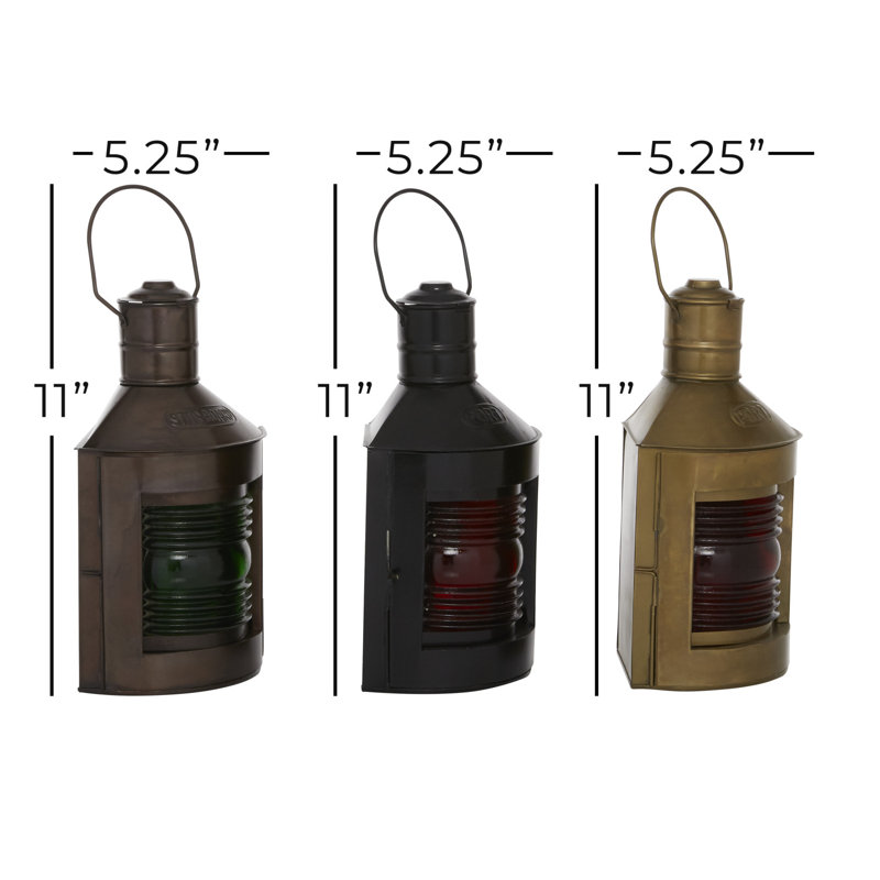 10.85'' H Glass Tabletop Lantern