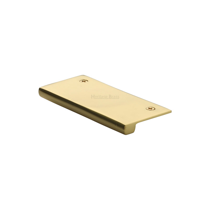 Heritage Brass Heritage EPT Edge Pull Cabinet Handle, Polished Brass, 4cm