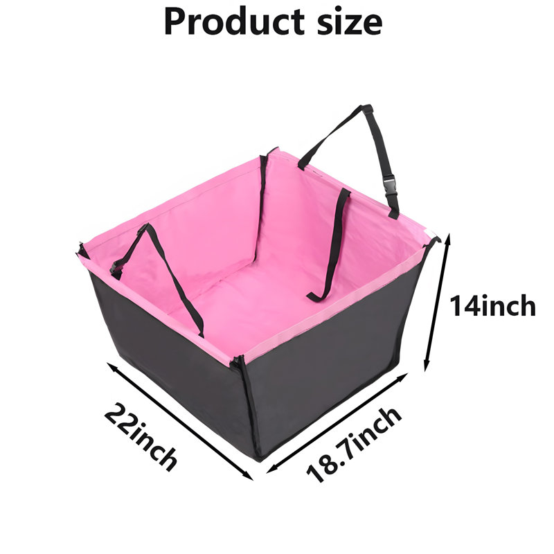 Siège d'auto en polyester Puppy, Rose