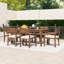 Ensemble de salle à manger 7 pièces avec table d'extérieur et 6 chaises rembourrées pour le jardin-846474700