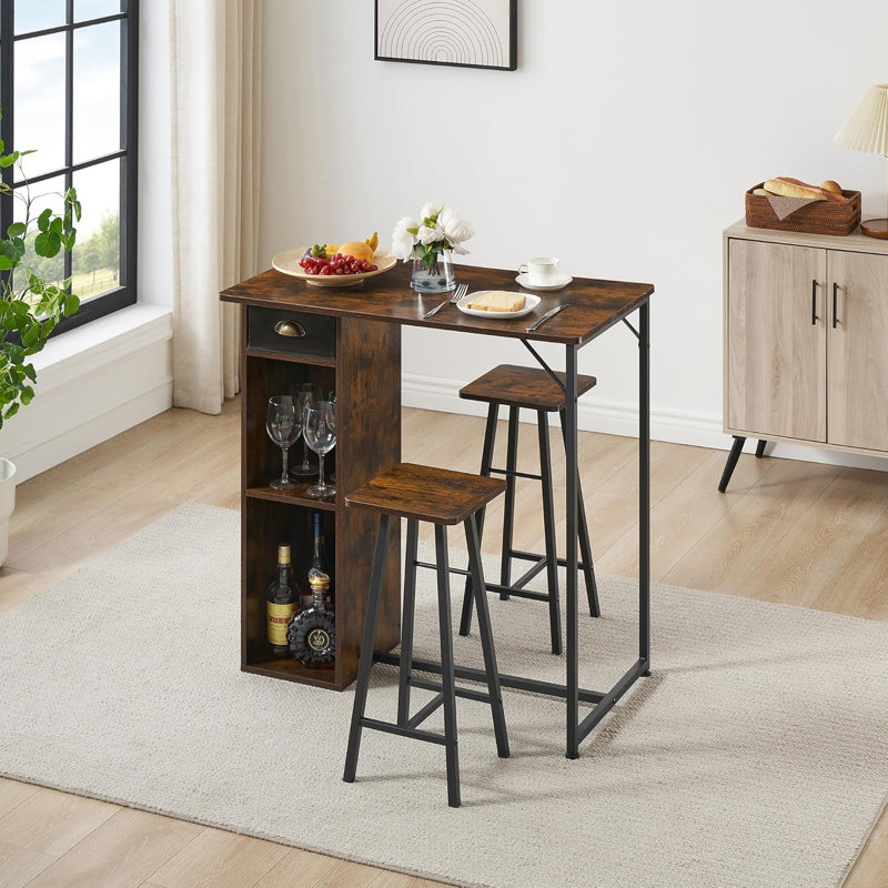 36cm Wine Bar, Brown