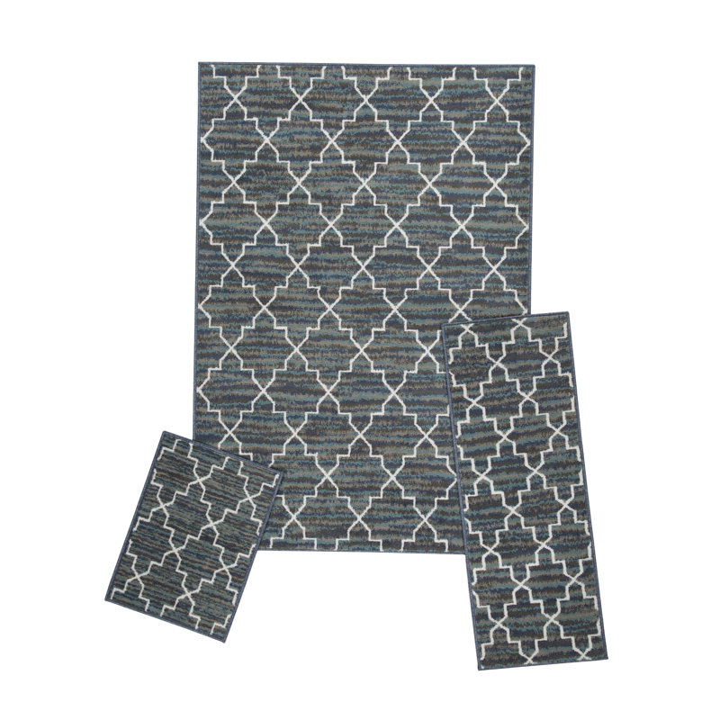 Ensemble de tapis gris Highlandville