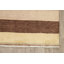 Tapis décoratif beige en laine noué à la main de conception unique 6 pi 1 po x 9 pi 9 po noué à la main New Age