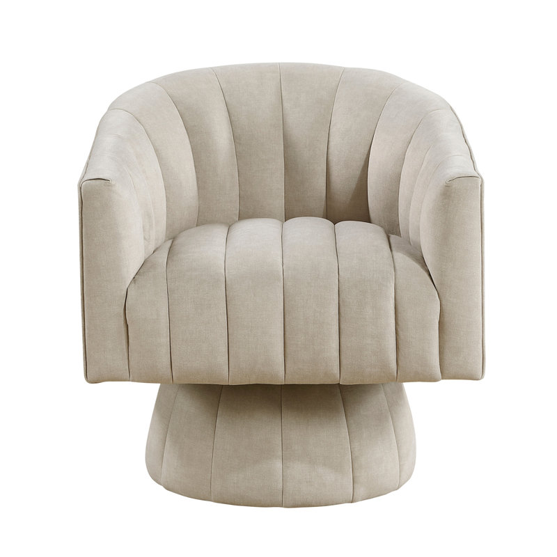 Fauteuil d'appoint moderne en velours, Taupe